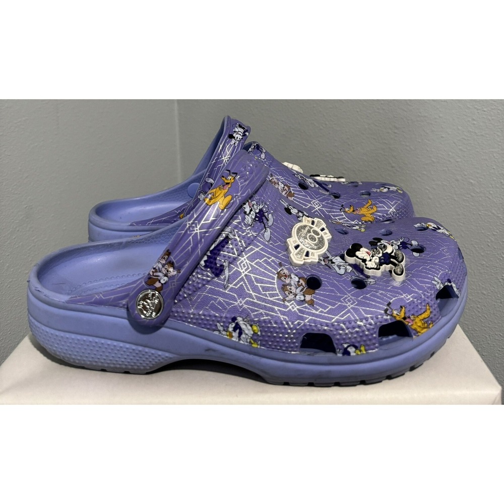 Disney 100 Year Anniversary Crocs Mens Size 9 Womens Size 11 Great Condition
